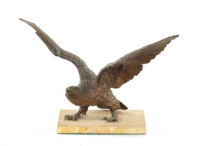 A 19TH CENTURY COLD PAINTED BRONZE SCULPTURE