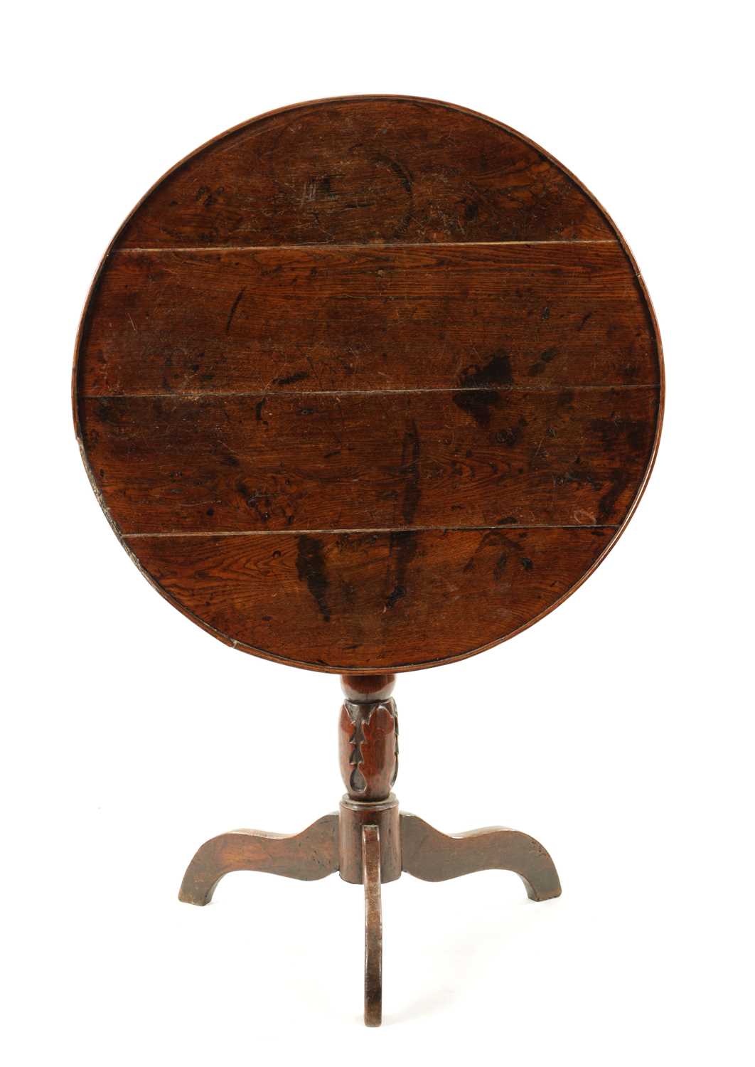 AN 18TH CENTURY WELSH OAK TRIPOD TABLE