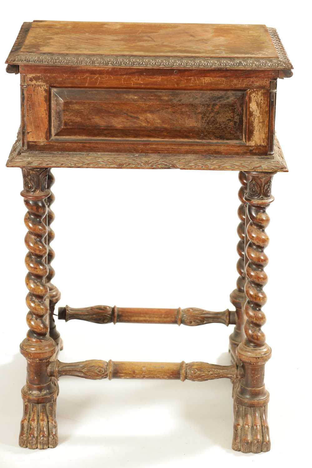 A WILLIAM IV COLONIAL INDIAN PADOUK WOOD WORK TABLE - Image 10 of 10