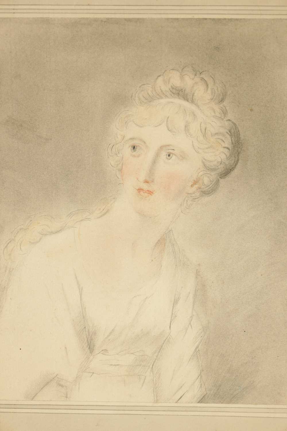 A COLLECTION OF SIX 19TH CENTURY PORTRAIT DRAWINGS OF LADIES - Image 3 of 10