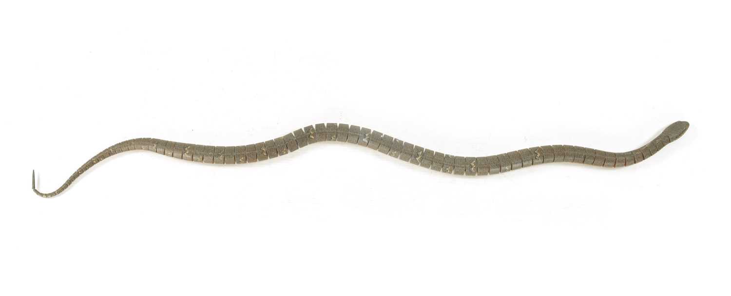 A LATE 19TH CENTURY ARTICULATED TOY SNAKE