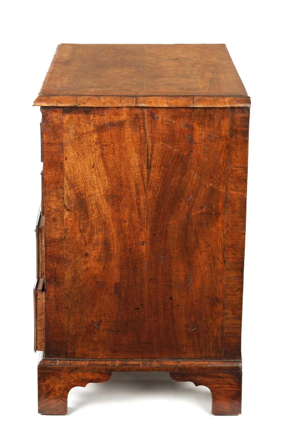 AN EARLY 18TH CENTURY WALNUT CHEST OF SMALL PROPORTIONS - Image 10 of 11