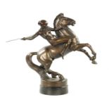 ATT. ANTON GRATH. AN EARLY 20TH CENTURY BRONZE SCULPTURE