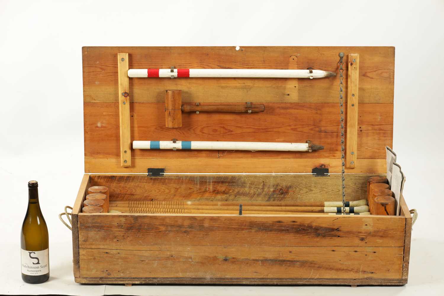 AN EDWARDIAN CROQUET SET - Image 2 of 6