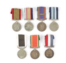 A COLLECTION OF SEVEN WW2 SERVICE MEDALS