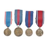 A COLLECTION OF FOUR CORONATION MEDALS