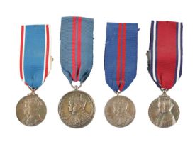 A COLLECTION OF FOUR CORONATION MEDALS