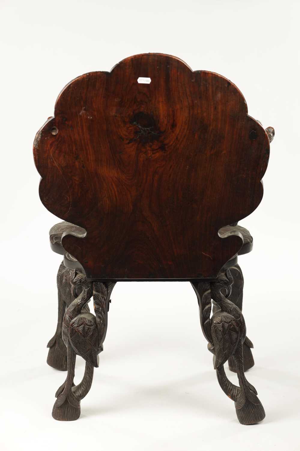 A 19TH CENTURY ANGLO-INDIAN CARVED HARDWOOD ARMCHAIR - Image 7 of 11