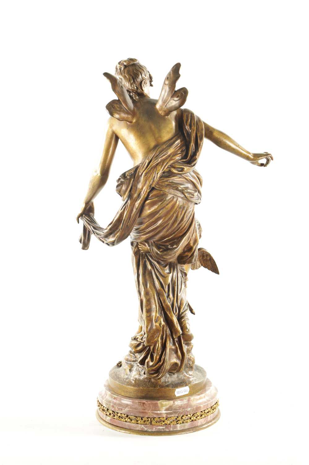 JEAN BULIO (FRENCH 1827 - 1911) A 19TH CENTURY GILT BRONZE FIGURE DEPICTING ‘PSYCHE AND LOVE’ - Image 8 of 8