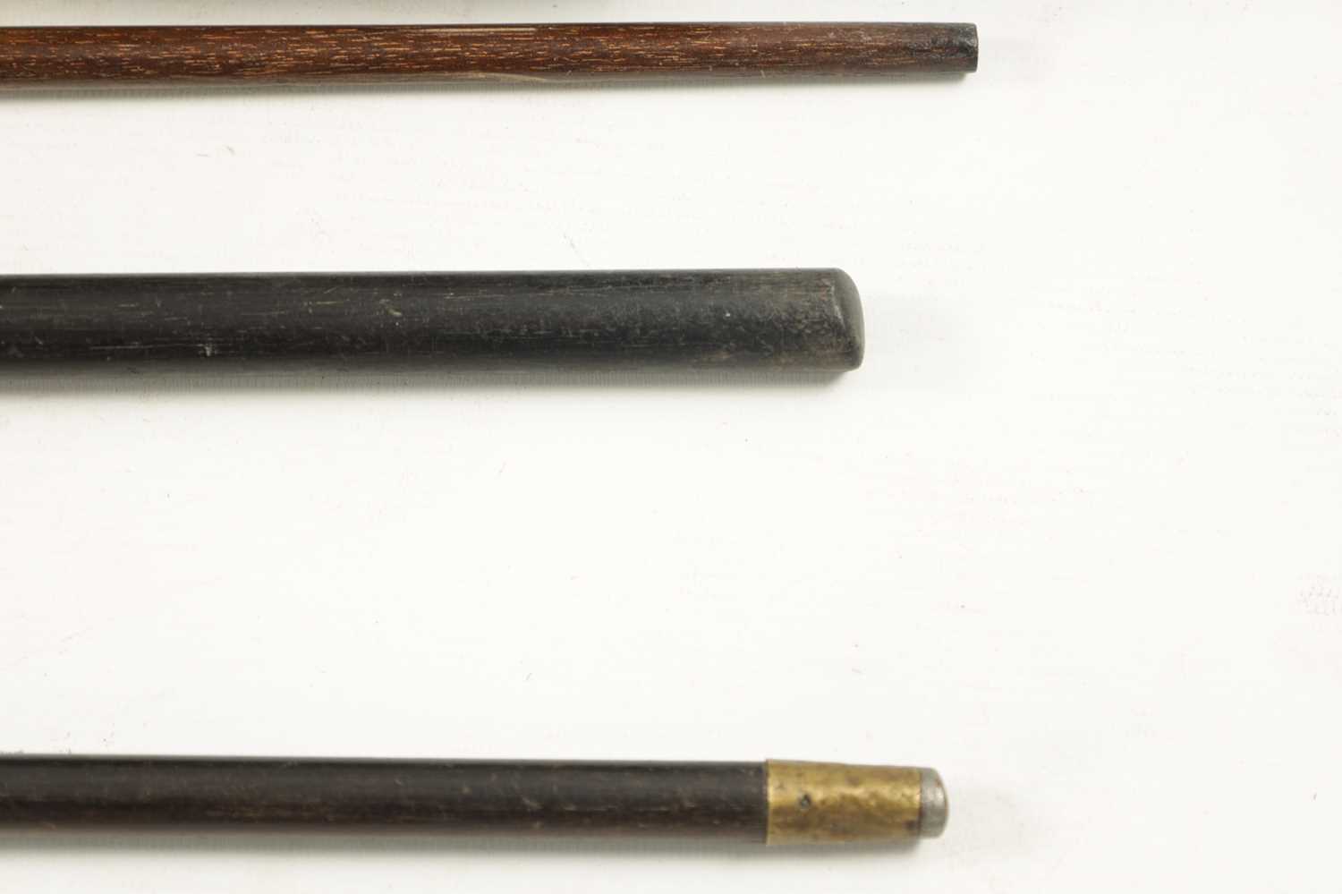 OF GOLFING INTEREST, A COLLECTION OF THREE 19TH CENTURY SILVER TOPPED WALKING STICKS - Image 4 of 9