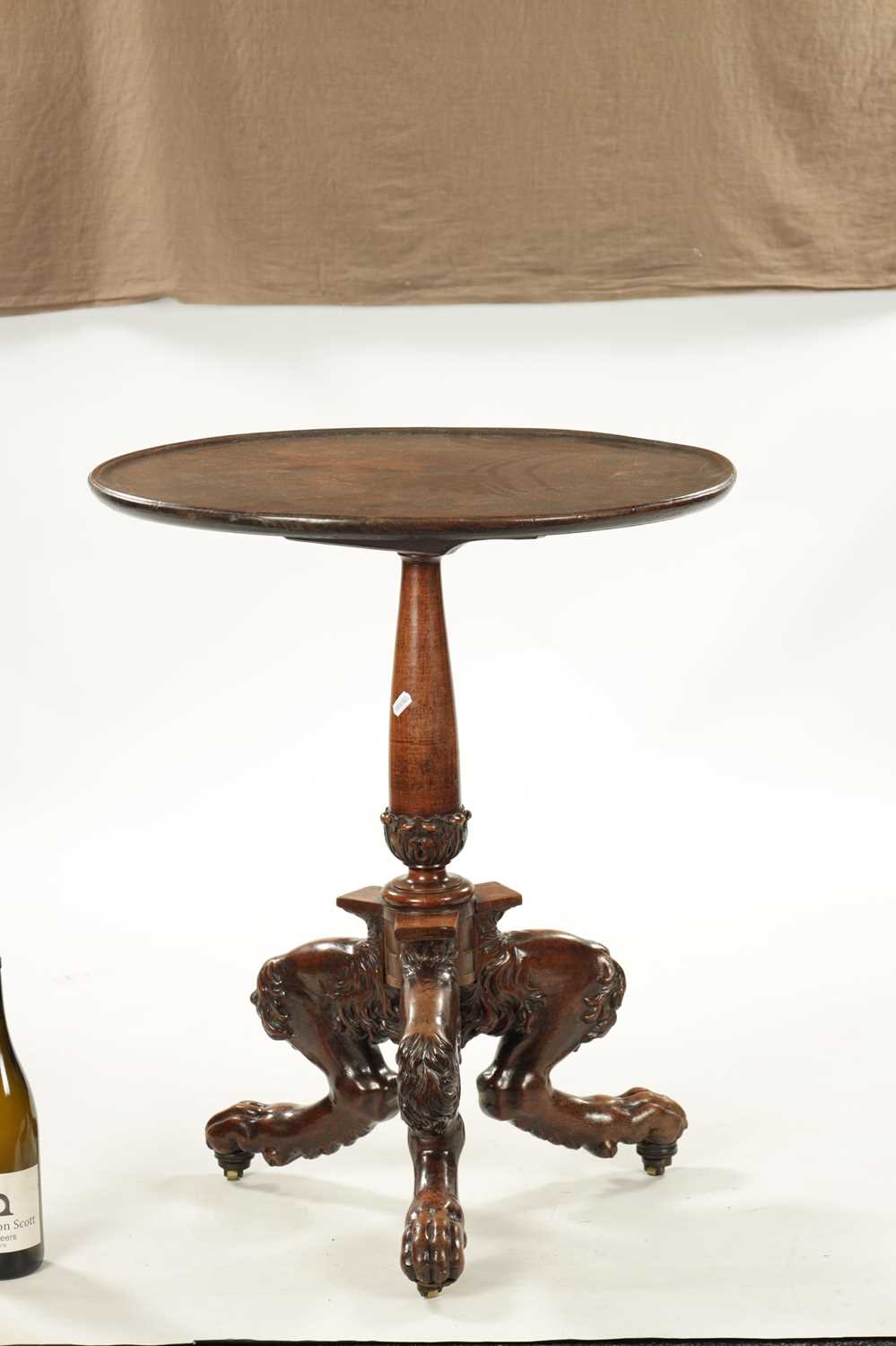 A RARE 18TH CENTURY WALNUT TRIPOD TABLE - Image 3 of 6