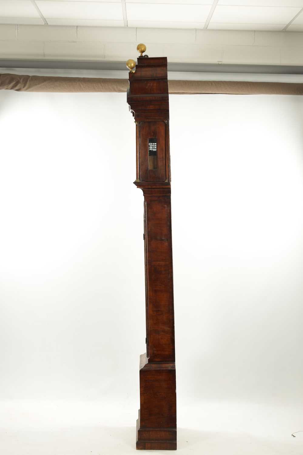 JACOB LOVELACE, EXON. A GEORGE II BURR WALNUT LONGCASE CLOCK - Image 4 of 10