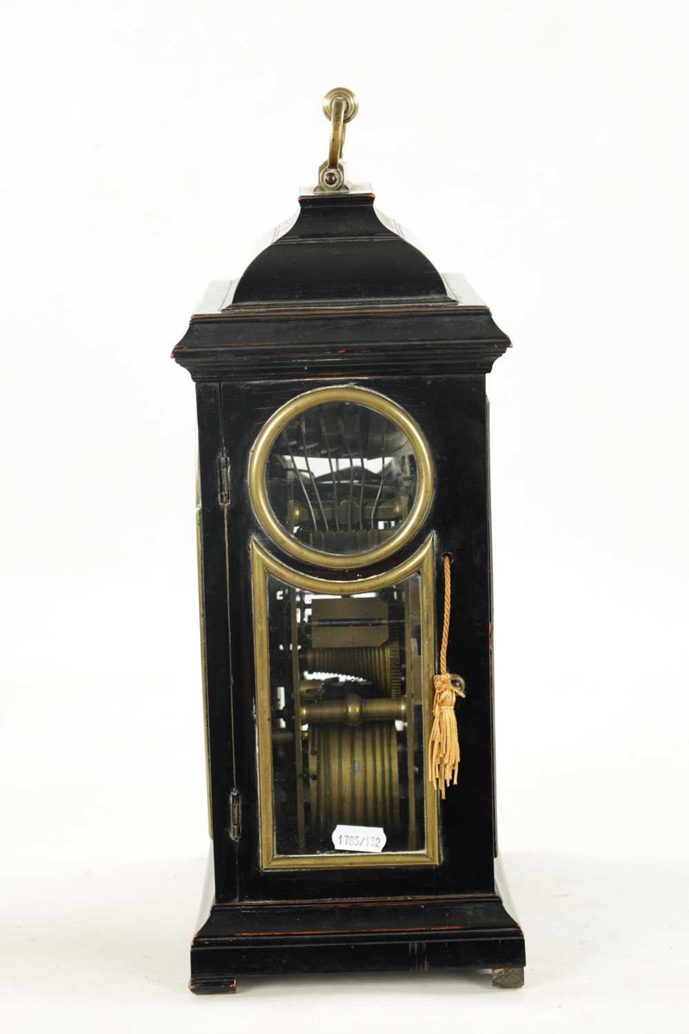 JOHN ELLICOTT, LONDON. A GEORGE II PULL QUARTER REPEATING VERGE BRACKET CLOCK - Image 5 of 10