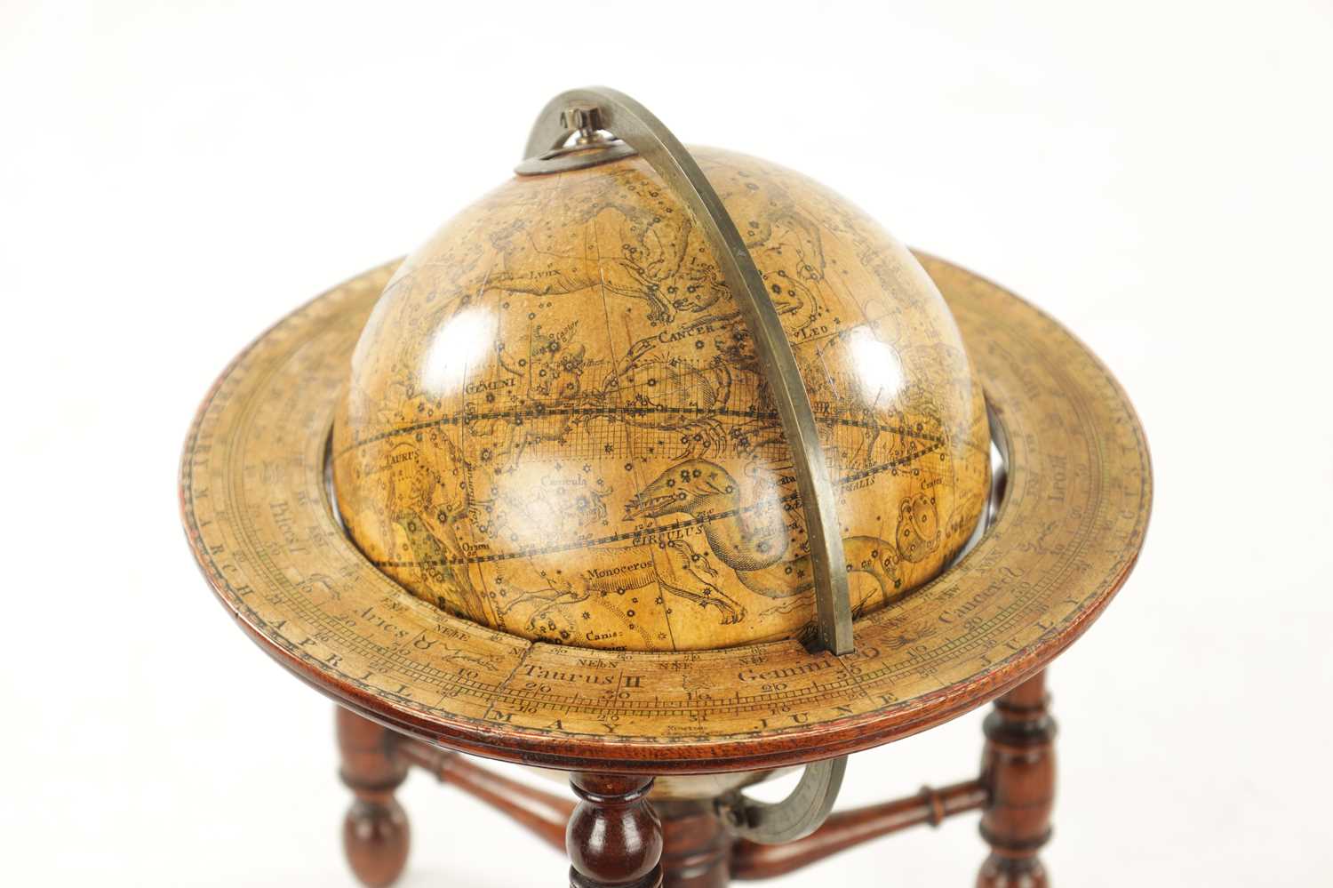 A RARE PAIR OF SMALL REGENCY J & W NEWTON GLOBES - Image 5 of 19