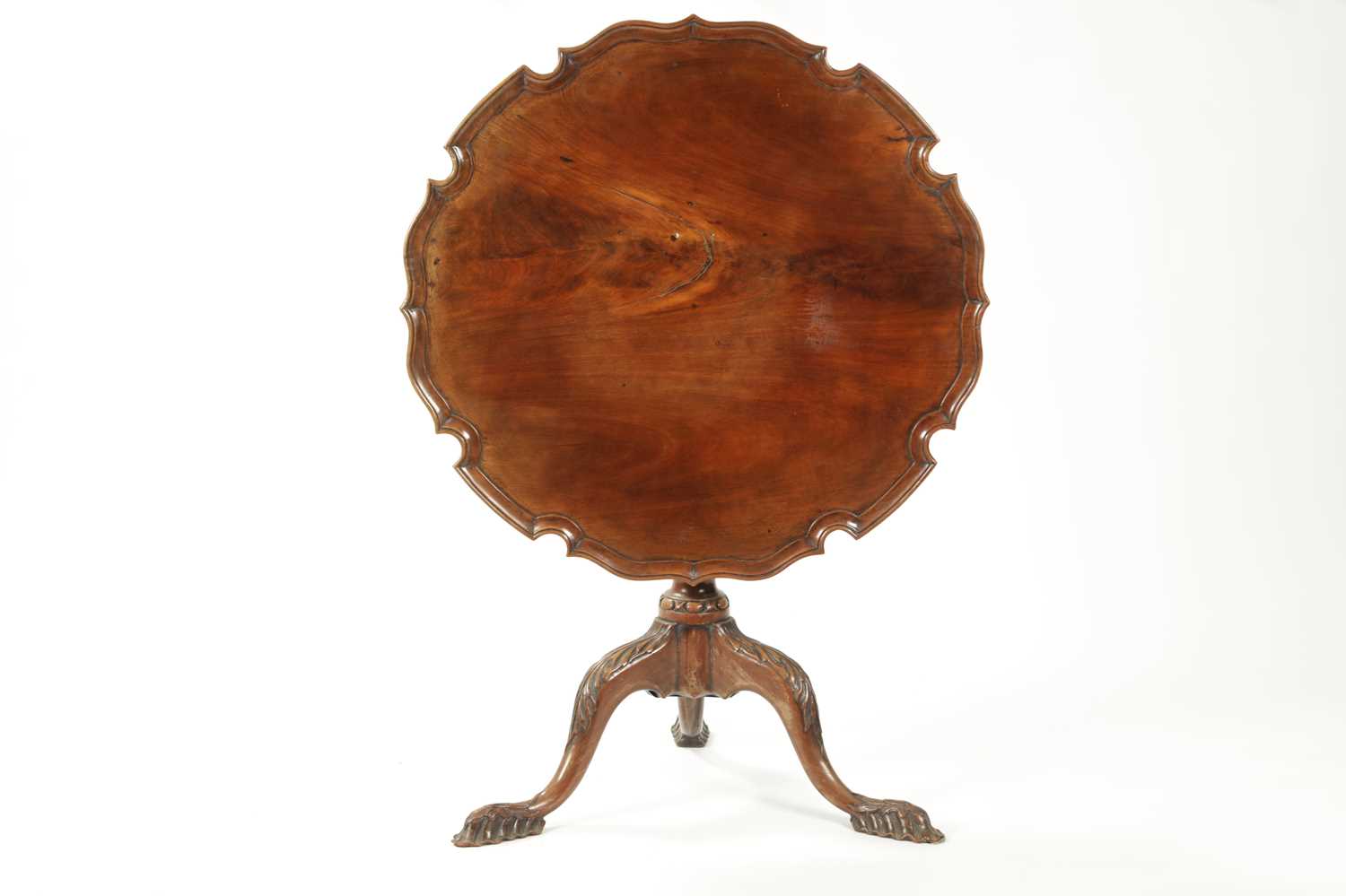 AN EARLY 19TH CENTURY MAHOGANY TILT TOP TABLE - Image 7 of 8