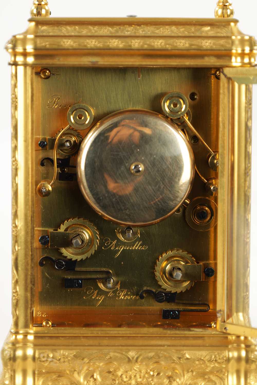 HENRI JACOT, PARIS. A LATE 19TH CENTURY FRENCH GRAND SONNERIE CARRIAGE CLOCK - Image 8 of 20