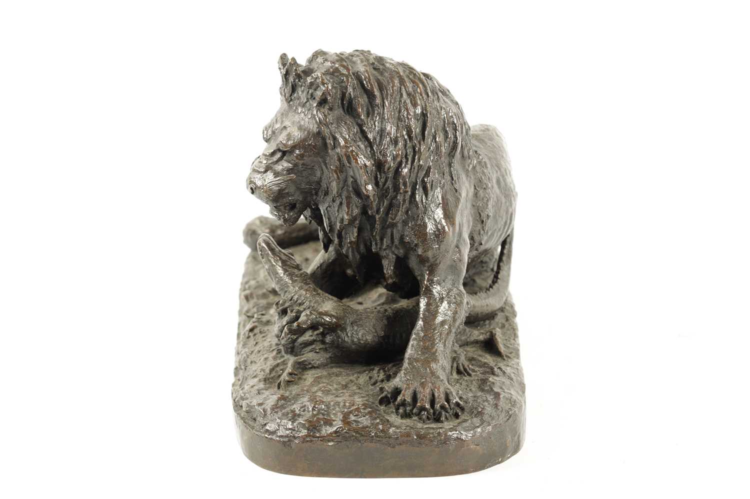 CHRISTOPE FRATIN (1801 - 1864). A 19TH CENTURY BRONZE ANIMALIER GROUP - Image 9 of 10