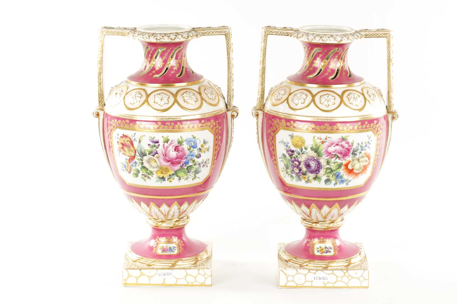 A FINE PAIR OF BERLIN PORCELAIN URN-SHAPED VASES - Image 9 of 16