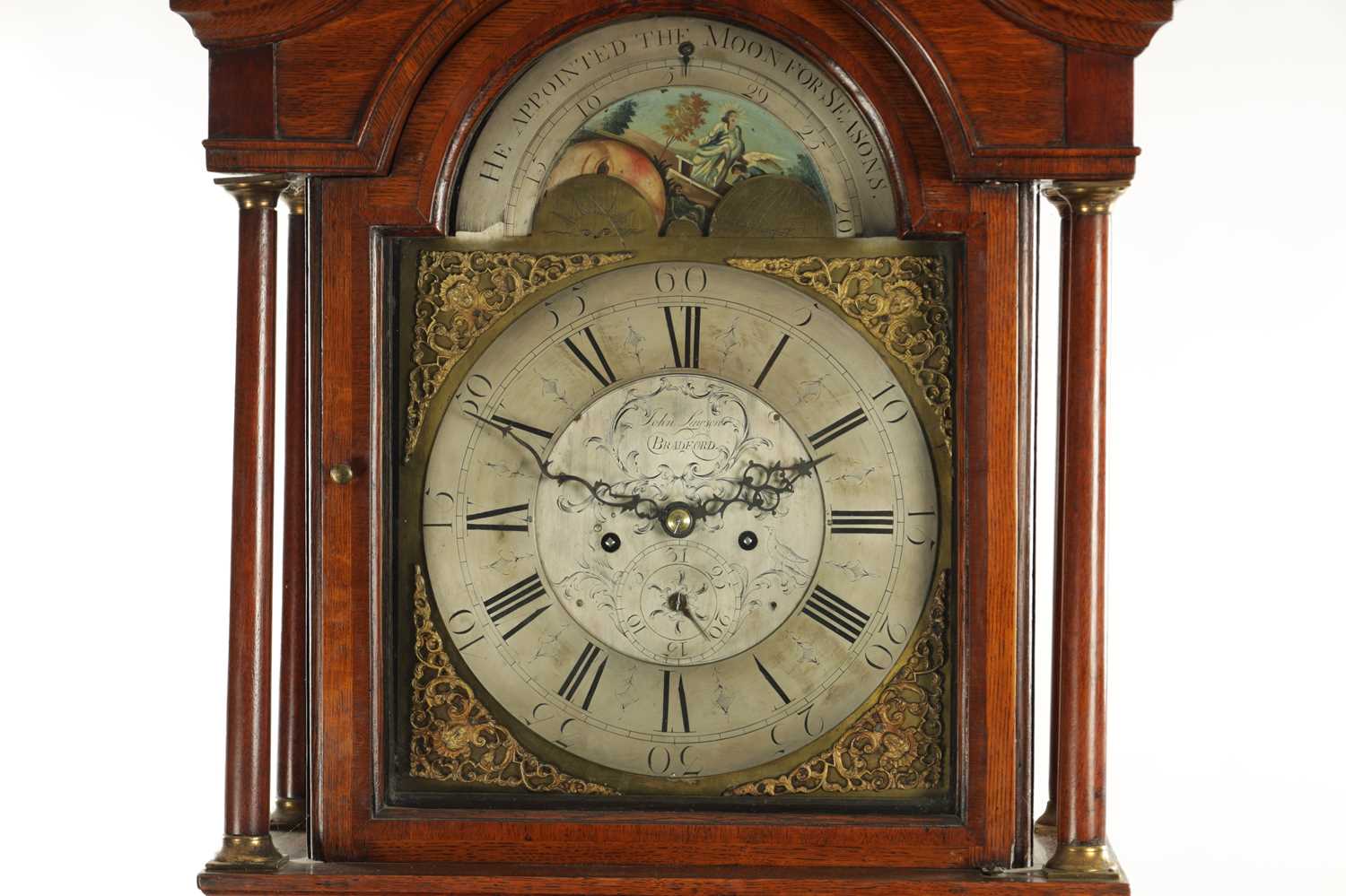 JOHN LAWSON, BRADFORD. A GEORGE III EIGHT DAY LONGCASE CLOCK - Image 3 of 7