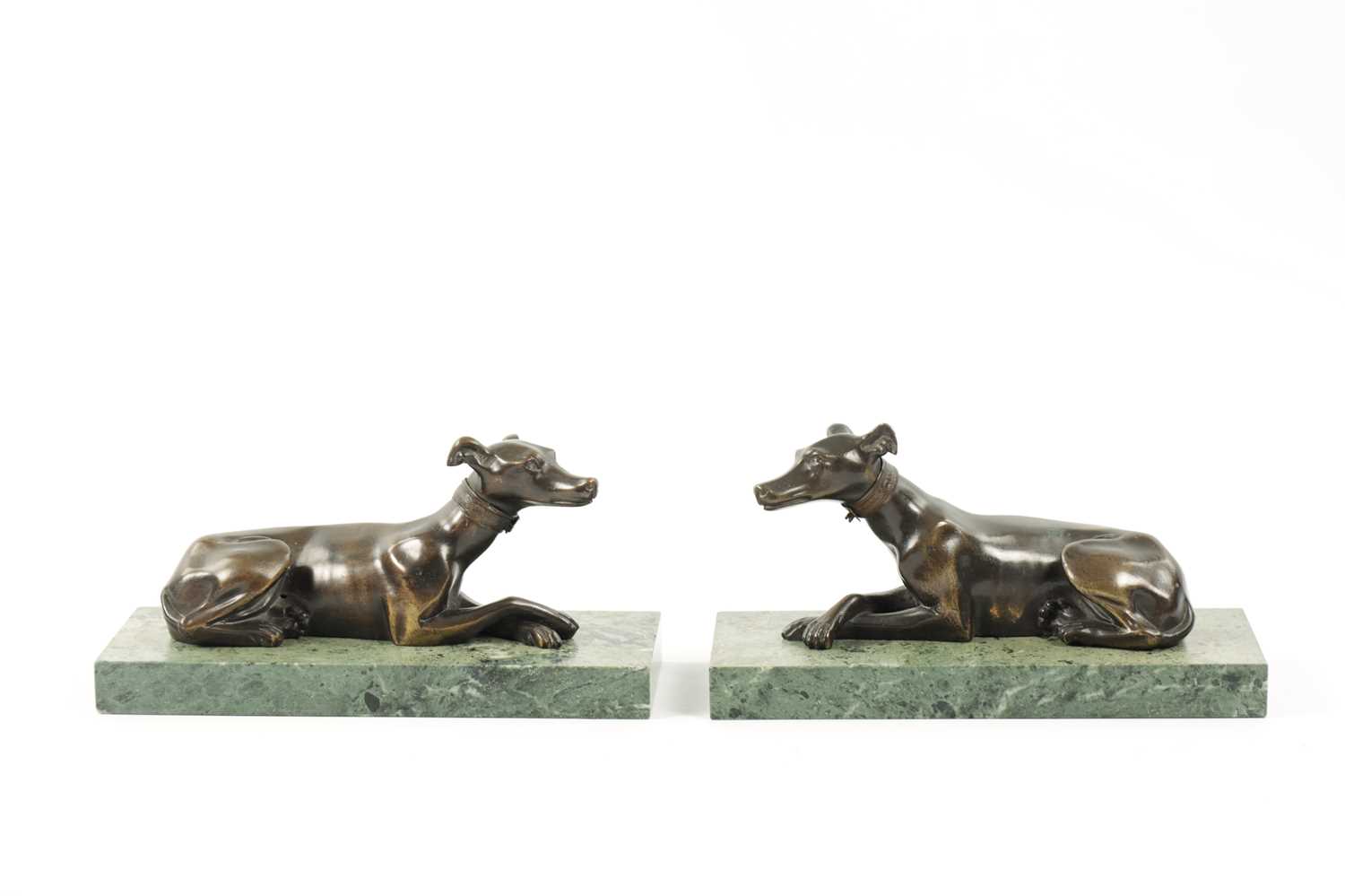 A PAIR OF FRENCH 19TH CENTURY PATINATED BRONZE SCULPTURES - Image 2 of 9