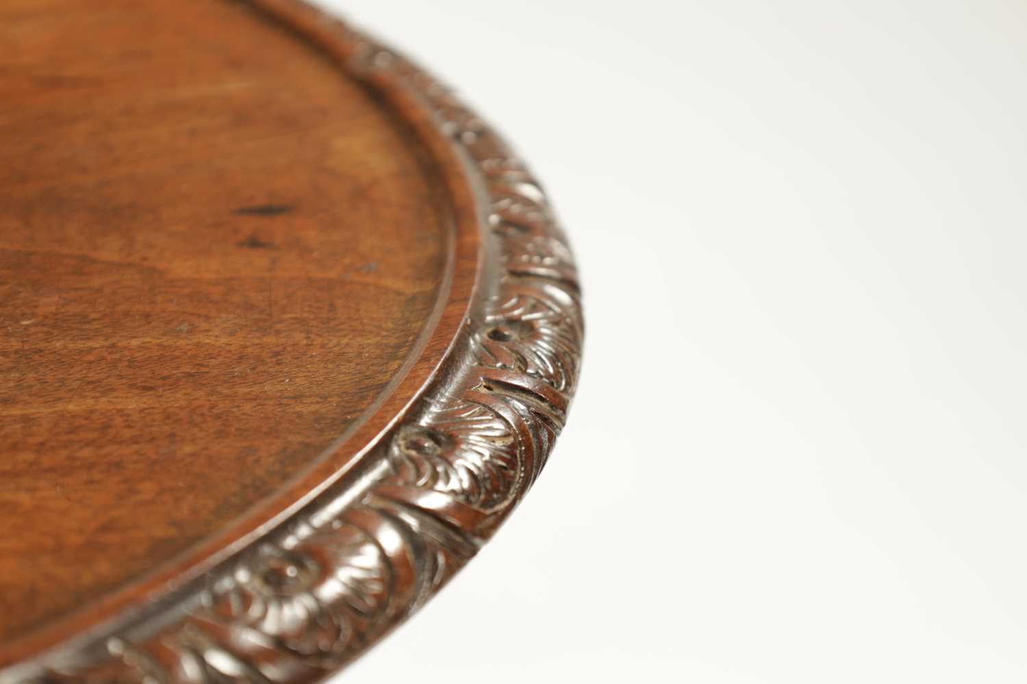 A GOOD GEORGE II WALNUT MANX TRIPOD TABLE - Image 6 of 7