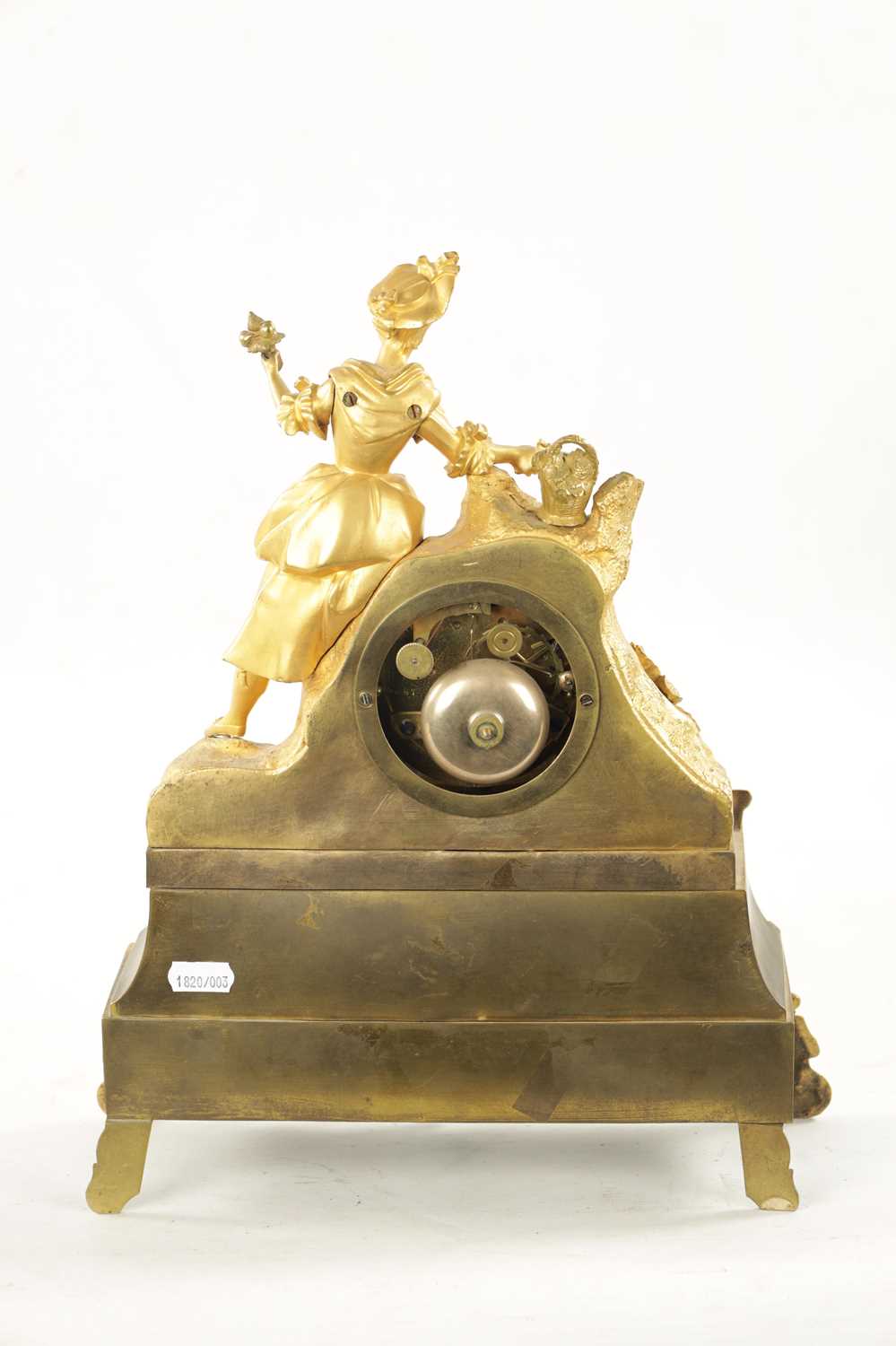 A MID 19TH CENTURY FRENCH ORMOLU FIGURAL MANTEL CLOCK - Image 7 of 9