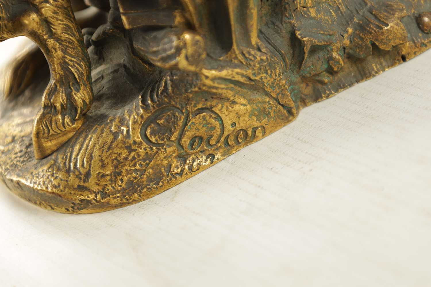 AFTER CLAUDE MICHEL CLODION, A 19TH CENTURY GILT BRONZE FIGURAL SCULPTURE - Image 8 of 10