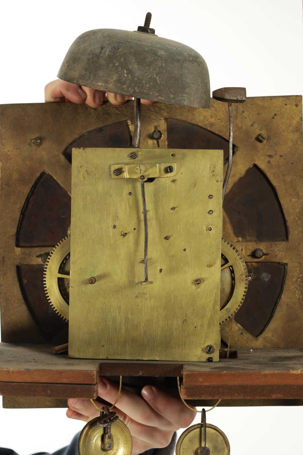 GEROGE CLOUGH, AN EARLY 18TH CENTURY 10” BRASS DIAL EIGHT-DAY YEW WOOD LONGCASE CLOCK - Image 6 of 6