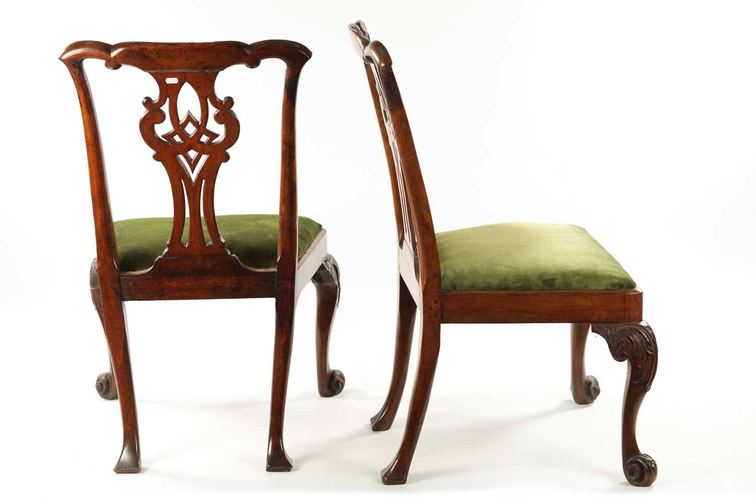 A GOOD PAIR OF MID 18TH CENTURY WALNUT SIDE CHAIRS - Image 9 of 10