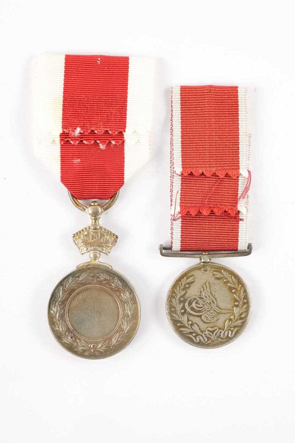 ABYSSINIA WAR MEDAL 1867-68. AND A SILVER JEAN D’ACRE - Image 4 of 7