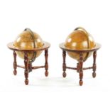 A RARE PAIR OF SMALL REGENCY J & W NEWTON GLOBES