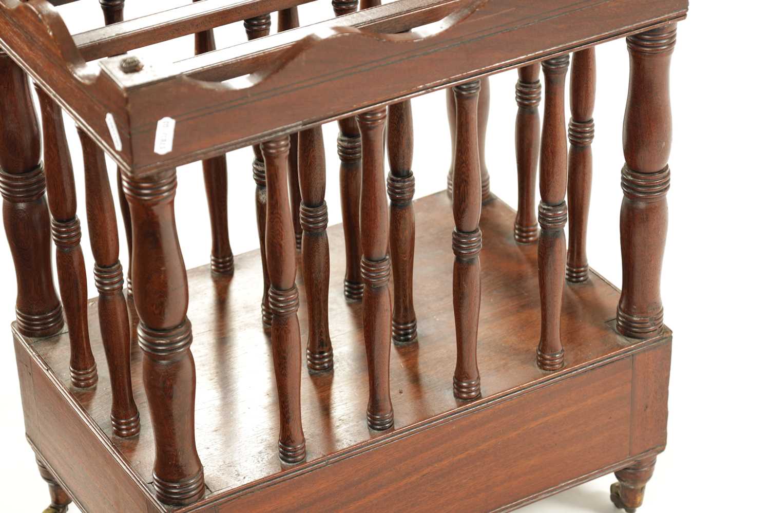 A REGENCY COLONIAL HARDWOOD CANTERBURY - Image 6 of 6