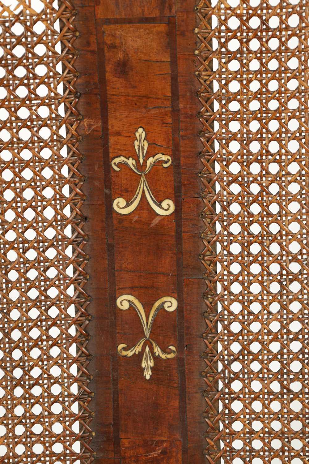 A PAIR OF EARLY 18TH CENTURY WALNUT BERGERE SIDE CHAIRS - Image 6 of 10