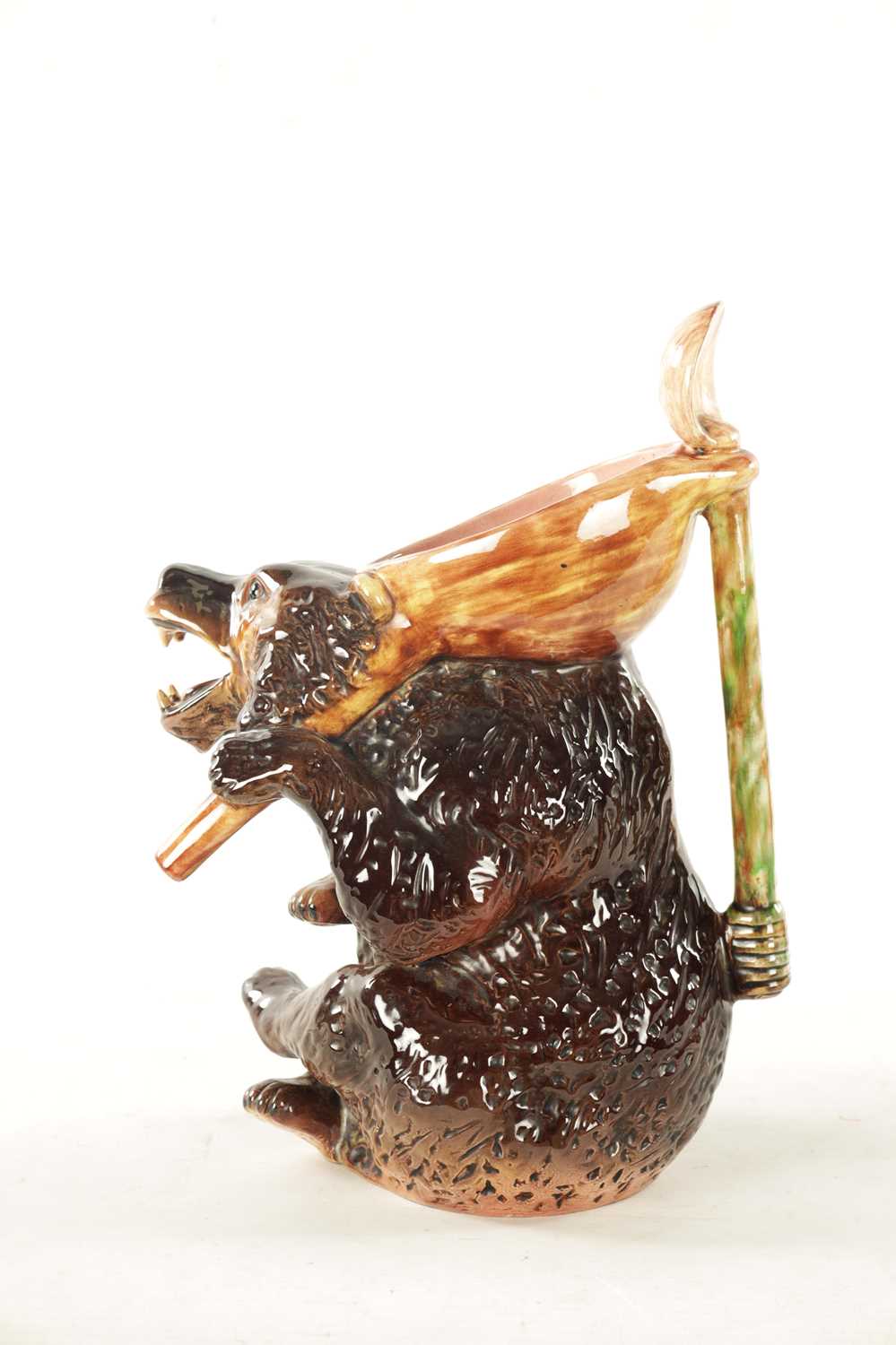 A 19TH CENTURY MAJOLICA HOLDCROFT HONEY BEAR JUG - Image 8 of 10