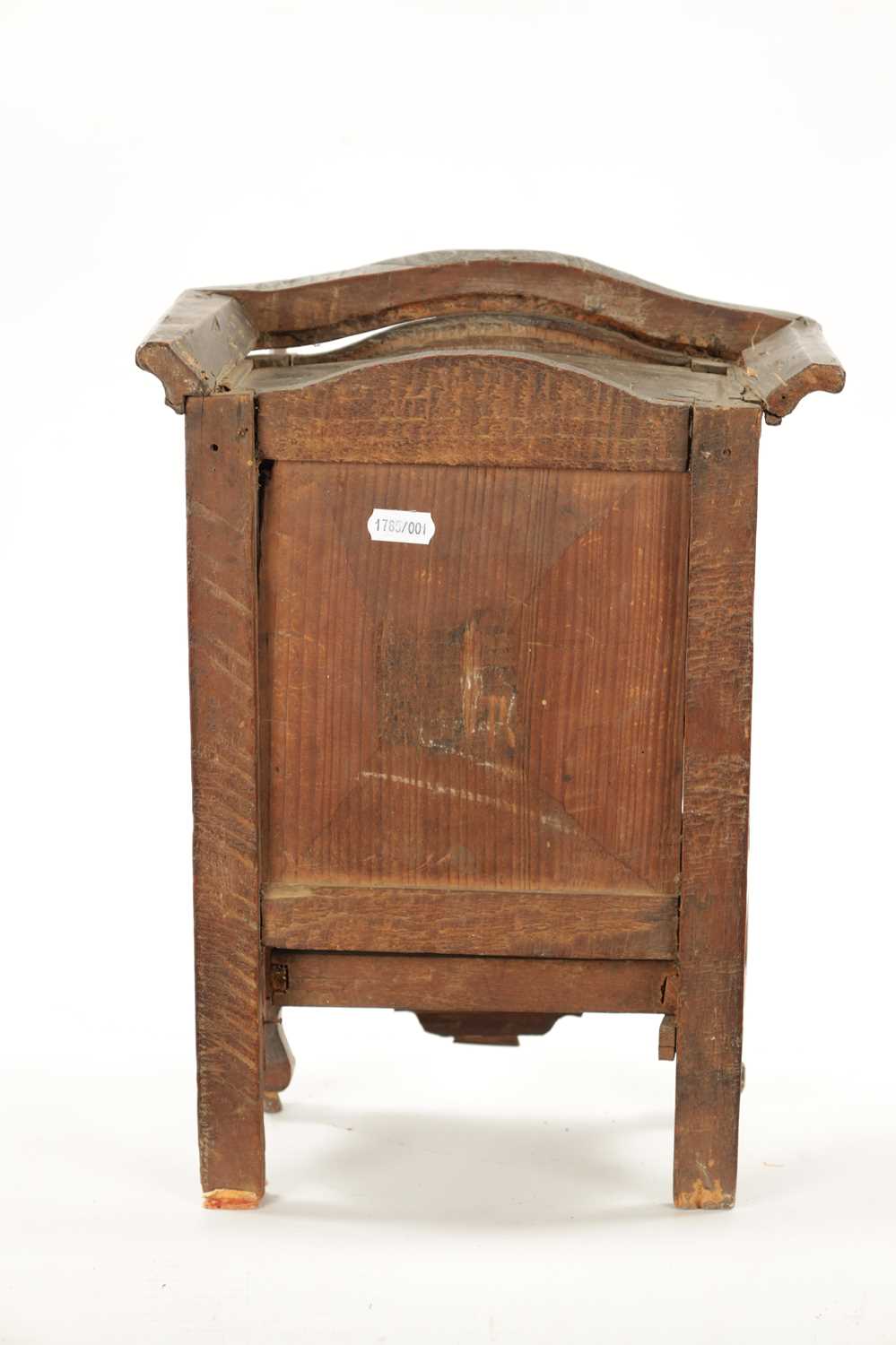 AN 18TH CENTURY FRUITWOOD MINIATURE ARMOIRE - Image 8 of 11