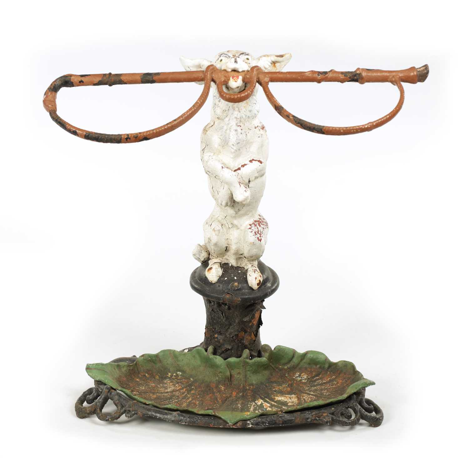 ATT. COALBROOKDALE. A 19TH CENTURY CAST IRON NOVELTY STICK STAND