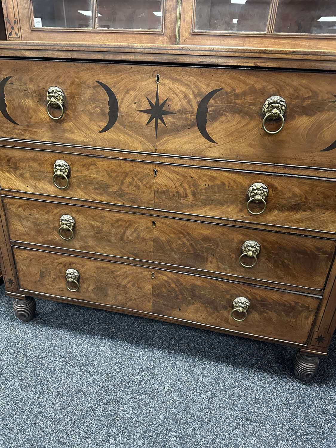 A FINE REGENCY MAHOGANY SECRETAIRE BOOKCASE IN THE MANNER OF GEORGE SMITH - Image 19 of 23