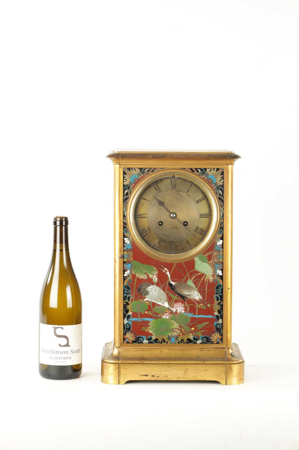 A LARGE 19TH CENTURY FRENCH GILT BRASS MANTEL CLOCK WITH JAPANESE CLOISONNE PANELS - Image 3 of 14