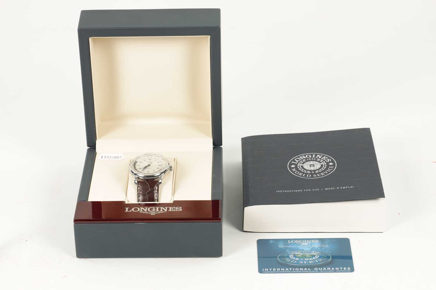 A GENTLEMAN’S LONGINES MASTER COLLECTION GMT WORLD TIME WRISTWATCH - Image 3 of 3