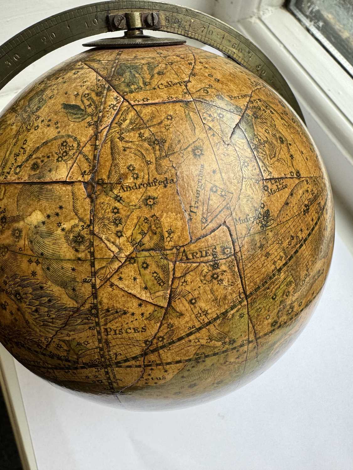 A RARE PAIR OF SMALL REGENCY J & W NEWTON GLOBES - Image 14 of 19