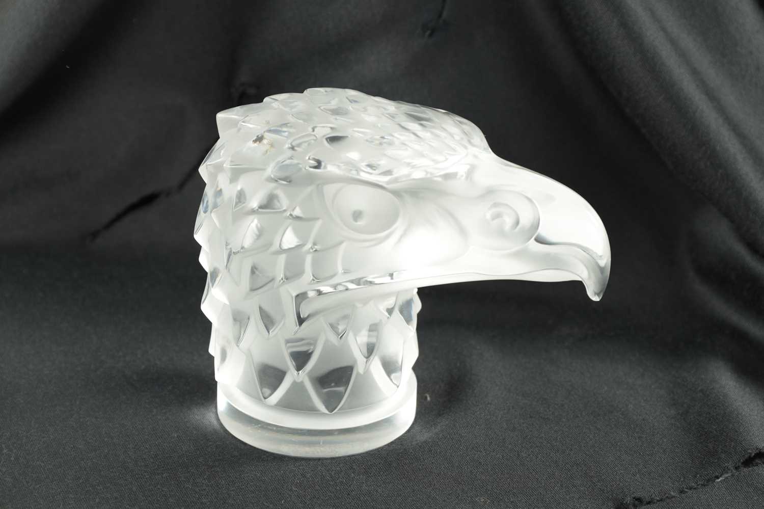 A RENE LALIQUE 'TETE D'AIGLE' CLEAR AND FROSTED GLASS CAR MASCOT - Image 4 of 12
