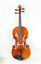 A CASED GERMAN VIOLA LABELLED BENEDIKT LANG, DATED 1982