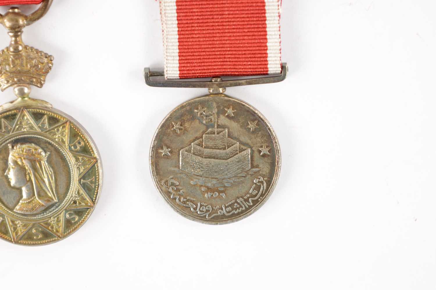 ABYSSINIA WAR MEDAL 1867-68. AND A SILVER JEAN D’ACRE - Image 3 of 7