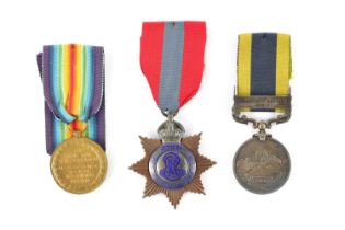 AN INDIAN GENERAL SERVICE MEDAL AND AN IMPERIAL SERVICE MEDAL