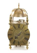 JOSEPH WINDMILLS, LONDON. A LATE 17TH CENTURY WINGED LANTERN CLOCK