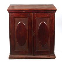 A LATE 19TH CENTURY SCUMBLED PINE COLLECTORS CABINET