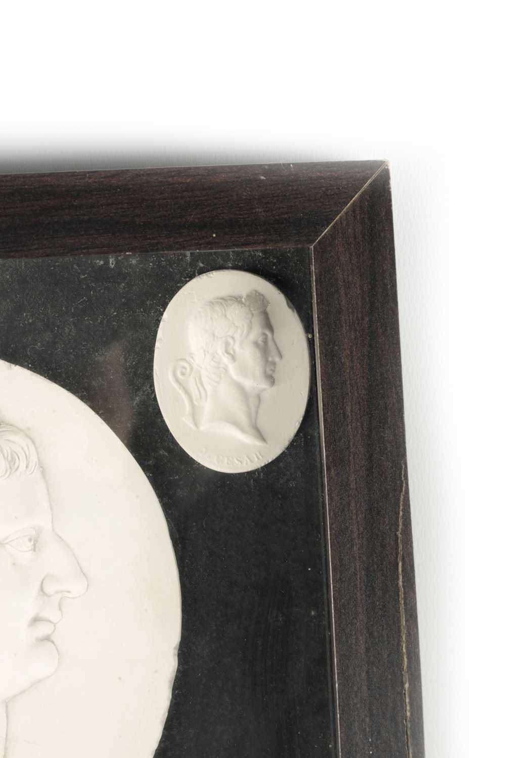 A COLLECTION OF 19TH CENTURY PLASTER BUST PLAQUES - Image 7 of 8