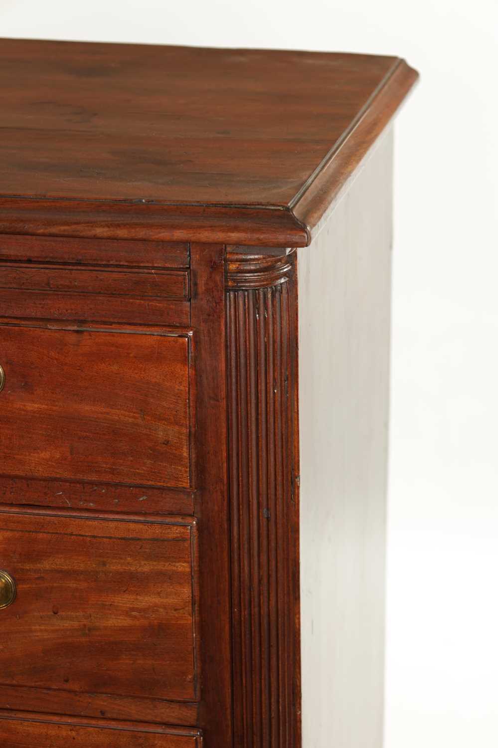 A GEORGE III MAHOGANY LANCASHIRE CHEST OF DRAWERS - Image 2 of 9