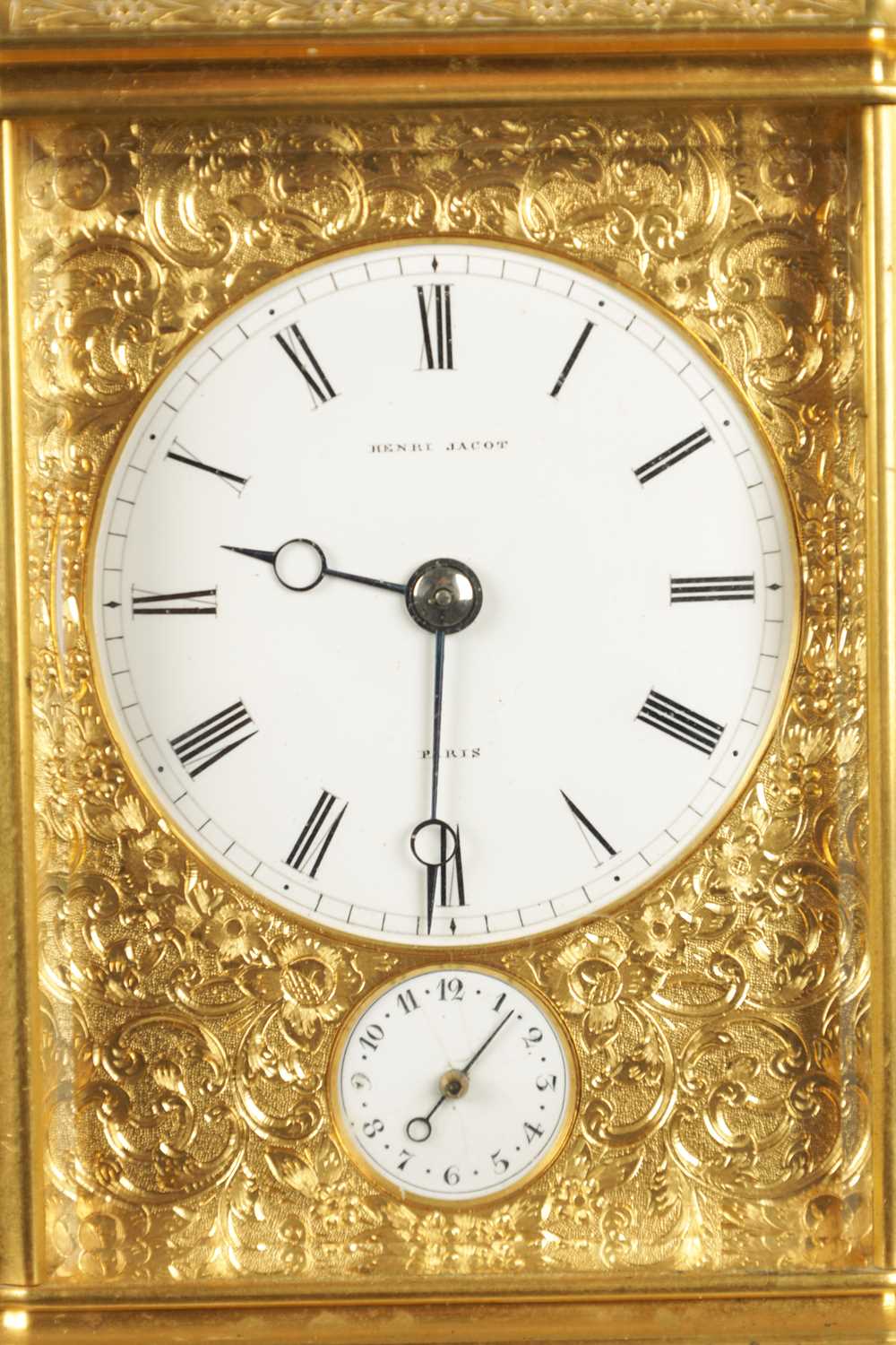 HENRI JACOT, PARIS. A LATE 19TH CENTURY FRENCH GRAND SONNERIE CARRIAGE CLOCK - Image 5 of 20