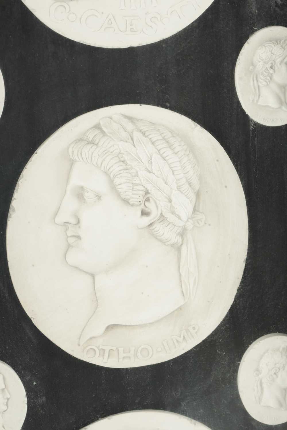 A COLLECTION OF 19TH CENTURY PLASTER BUST PLAQUES - Image 5 of 8